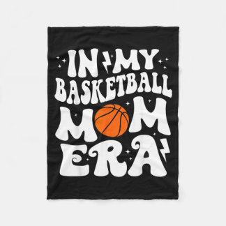 Couverture Polaire Vibes de maman de baseball Mignon Groovy Baseball