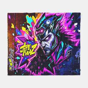 Couverture Polaire Vibrant Street Art