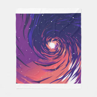 Couverture Polaire Vibrant Swirling Galaxy with Bright Center