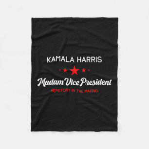 Couverture Polaire Vice-Président Kamala Harris Hérstory féministe