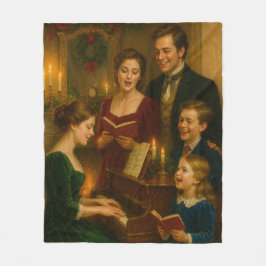 Couverture Polaire Victorian Christmas Blanket – Caroling by Fireligh