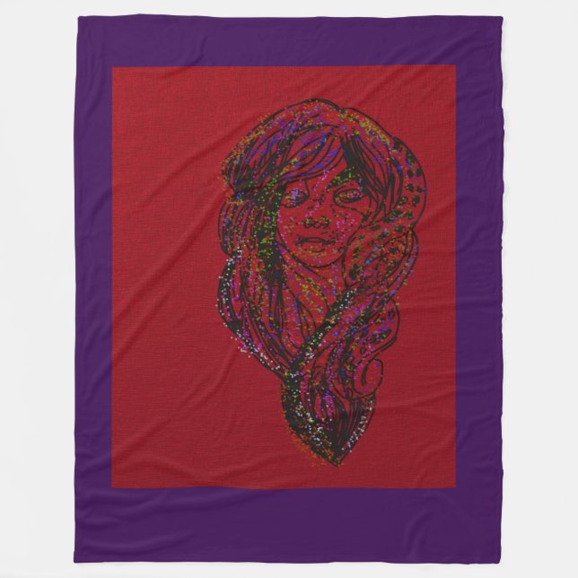 Couverture Polaire Victorian Era Dreamer Girl  (Devant)