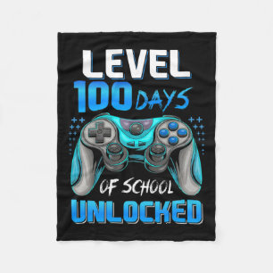 Couverture Polaire Video Gamer 100e Jour De Niveau D'École 100 Jours 