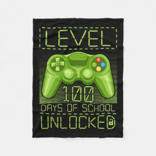 Couverture Polaire Vidéo Gamer Student 100e jour 100 Days Of School T