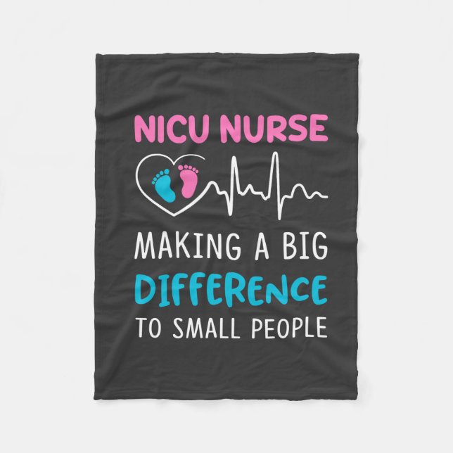 Couverture Polaire Vie infirmière | Nicu Nurse (Devant)