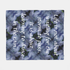 Couverture Polaire Vie Tempête Danse Pluie Fleece Blanket