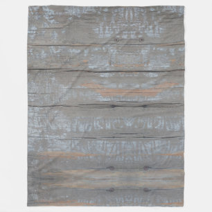 Couverture Polaire vieilles planches de bois