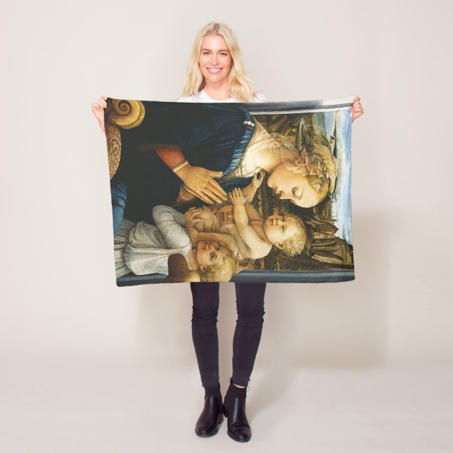 Couverture Polaire Vierge avec enfant et deux anges, Filippo Lippi (En situation)