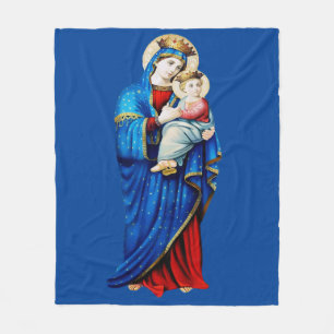Couverture Polaire Vierge Marie avec Bébé Jésus