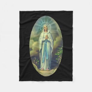 Couverture Polaire Vierge Marie De Lourdes Notre Dame Christian Cadea
