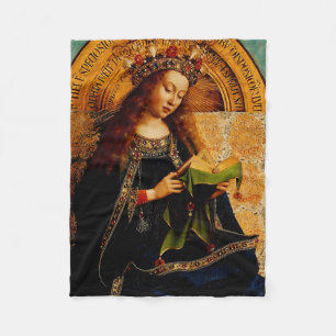 Couverture Polaire Vierge Marie par Jan van Eyck