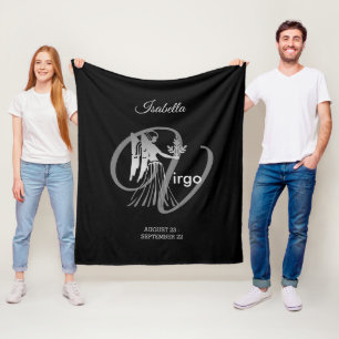 Couverture Polaire Vierge - signe de zodiaque