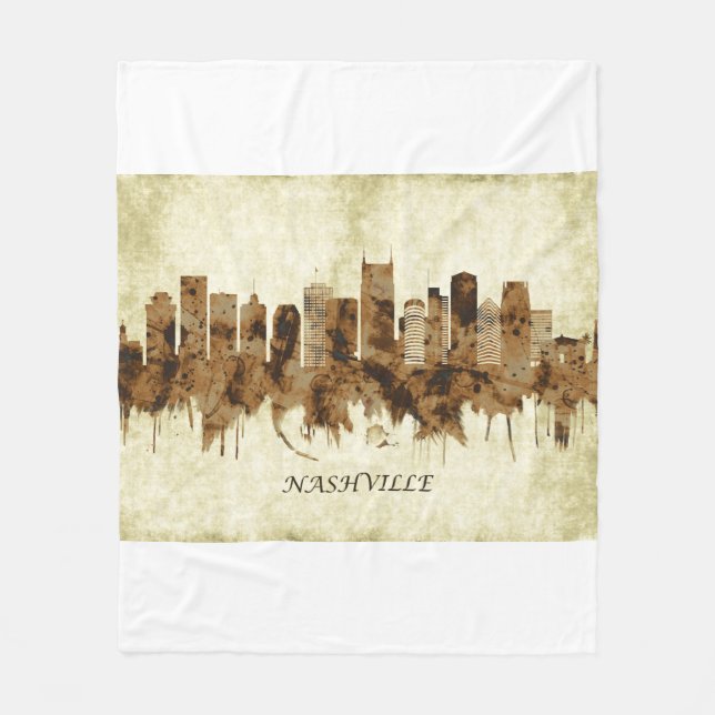 Couverture Polaire Ville de Nashville Tennessee (Devant)