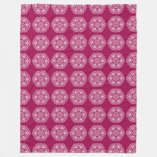 Couverture Polaire Vin Mandala