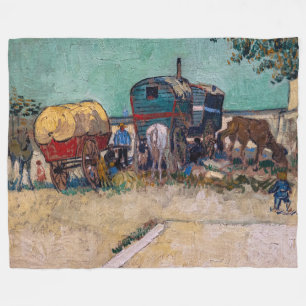 Couverture Polaire Vincent van Gogh - Caravanes, camp de gitans près 