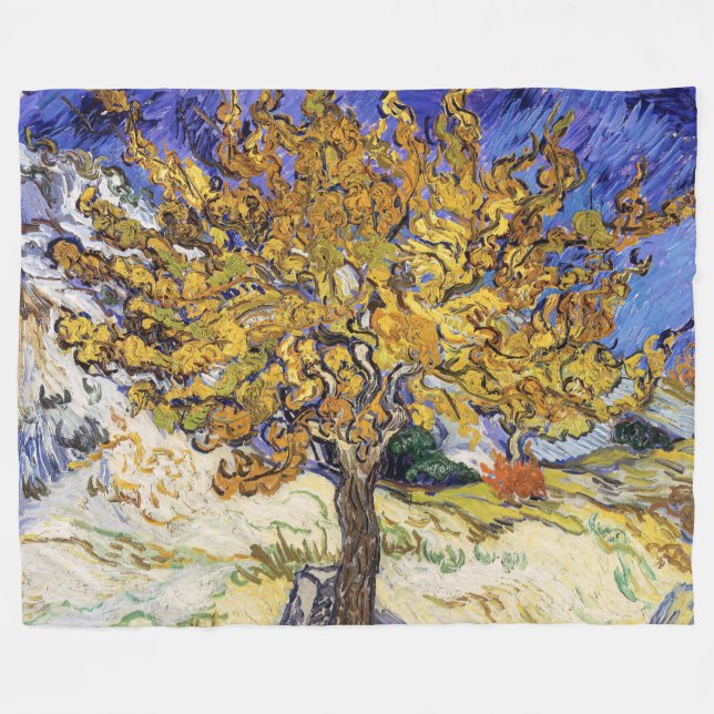 Couverture Polaire Vincent van Gogh - Le Mulberry Tree (Devant (Horizontal))