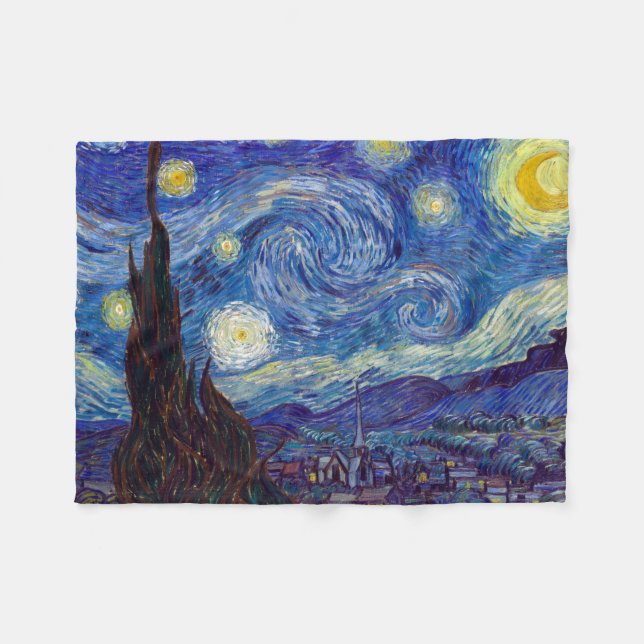 Couverture Polaire VINCENT VAN GOGH - Starry night 1889 (Devant (Horizontal))