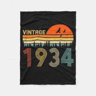 Couverture Polaire Vintage 1934 88e anniversaire Cadeau Hommes Femmes