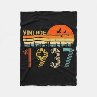 Couverture Polaire Vintage 1937 85e anniversaire Cadeau Hommes Femmes