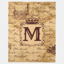 Vintage antique royal king world map rustic