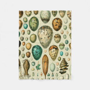 Couverture Polaire Vintage Bird Eggs French Fish Egg