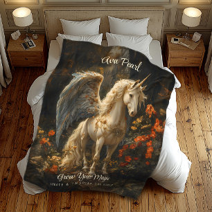 Couverture Polaire Vintage Fairytale Unicorn