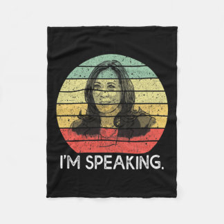 Couverture Polaire Vintage I&#' ; m Speing Gift Vice-président Kamala
