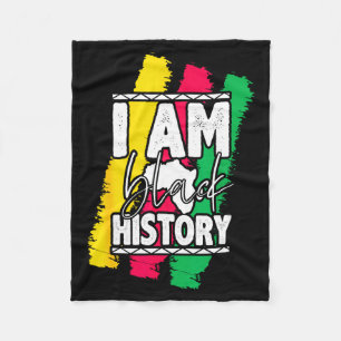 Couverture Polaire Vintage Je Suis Mois De L'Histoire Des Noirs Fort