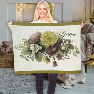 Couverture Polaire Vintage maman d'automne avec baies