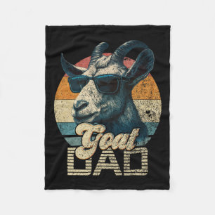 Couverture Polaire Vintage Retro Chèvre Papa Meilleur Chèvre Daddy Da