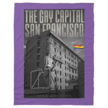 Vintage San Francisco Fleece Blanket
