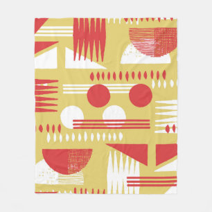 Couverture Polaire vintage sans fumée abstrait style moderne géométri