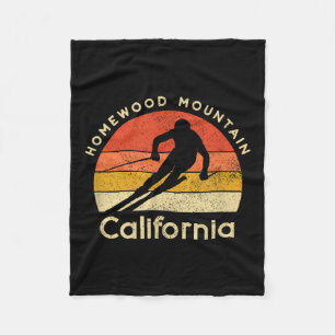 Couverture Polaire Vintage Ski Homewood Mountain California