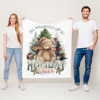 Couverture Polaire Vintage Toutes les vacances enroulées