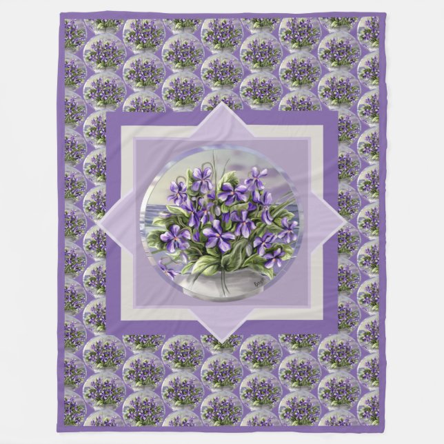 Couverture Polaire violettes dans un bocal de lune (Devant)