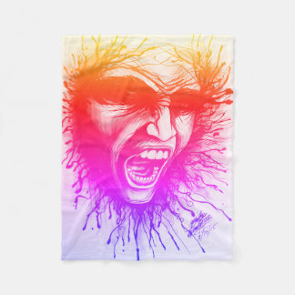 Couverture Polaire Visage hurlant