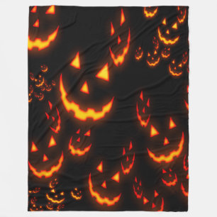 Couverture Polaire Visages lumineux Jack O'Lantern