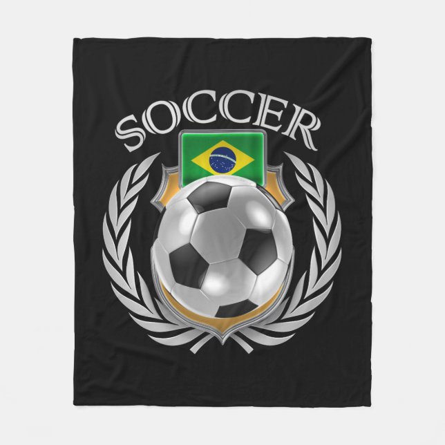 Couverture Polaire Vitesse de fan du football 2016 du Brésil (Devant)