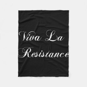 Couverture Polaire Viva La Résistance française Résiste à l'anti-Trum