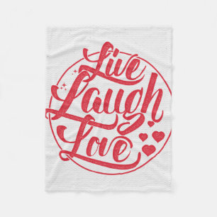 Couverture Polaire Vivent l'amour de rire