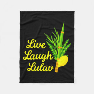 Couverture Polaire Vivez Riez Lulav Etrog Joyeux Souccot Juif Soukka