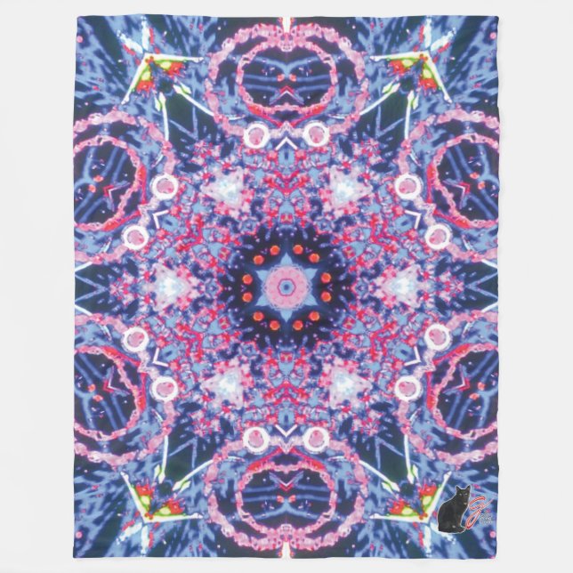 Couverture Polaire Vivid Kaleidoscope (Devant)