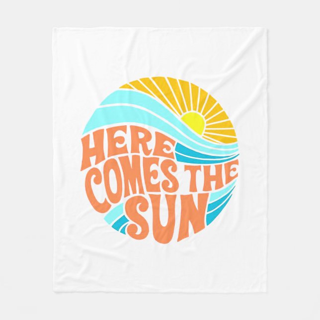 Couverture Polaire Voici Le Tee Soleil, Style Rétro, Style Hippie (Devant)