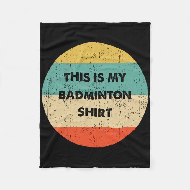 Couverture Polaire Voici Mon Badminton (Devant)