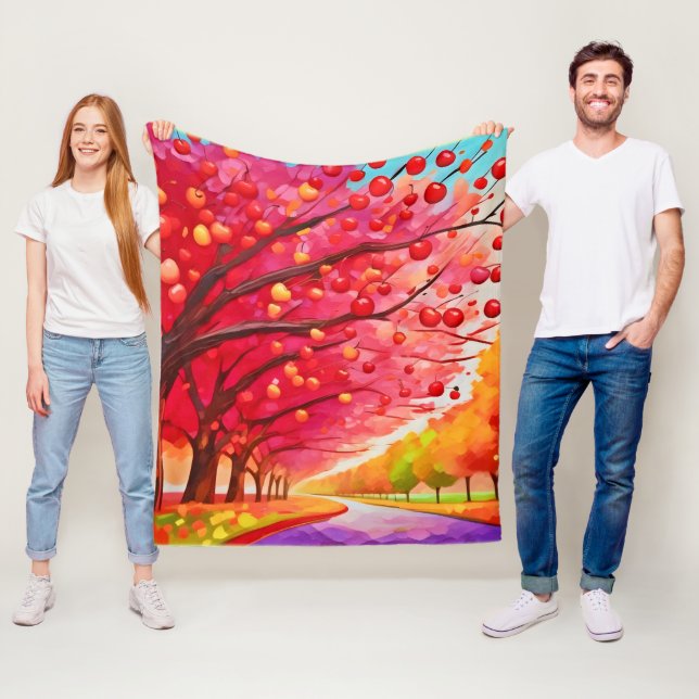 Couverture Polaire Voie Cherry Tree (En situation)