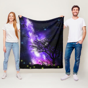 Couverture Polaire Voie Lactée Magique