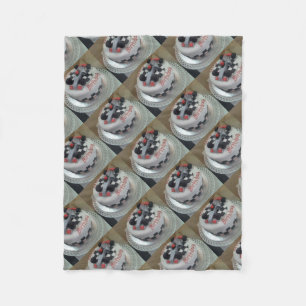 Couverture Polaire voiture de course d'anniversaire heureuse