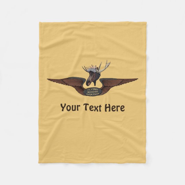 Couverture Polaire Vol des ailes de l'aviation Moose (Devant)