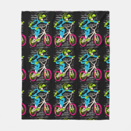 Couverture Polaire Volaille Bmx personnalisée - Graffiti Bmx Bike
