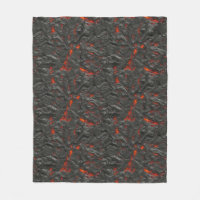 Volcan de lave molle noir et rouge
